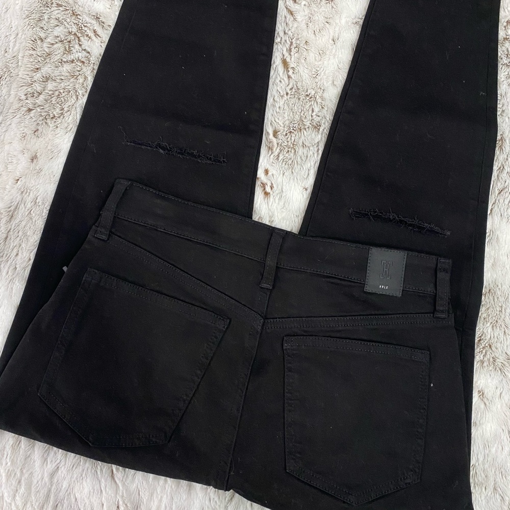 Cropped Black Skinny Jeans | HALE Women Skinny Jeans | Women Crop Jeans Size 27 - Picture 12 of 15